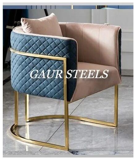 Metal Ss Pvd Coated Chair, For Home, Color : Gold