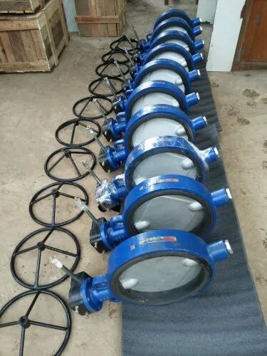 PN10 Stainless Steel Gear Operated Butterfly Valve, Size : 150-1000