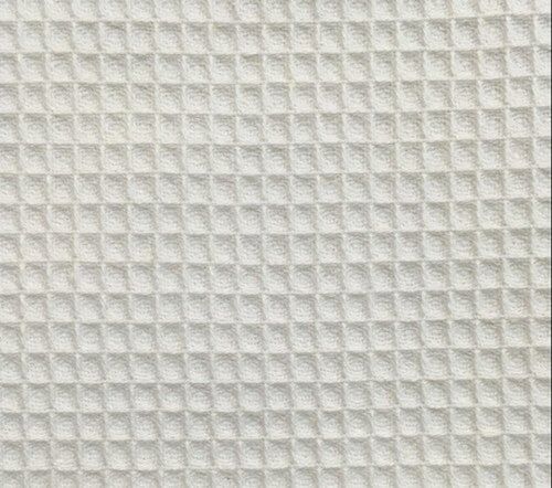 Waffle Fabric, Color : White