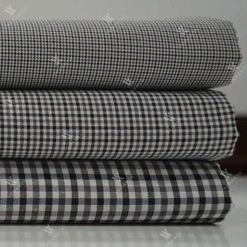 Polester Check Shirting Fabric, Occasion : Formal