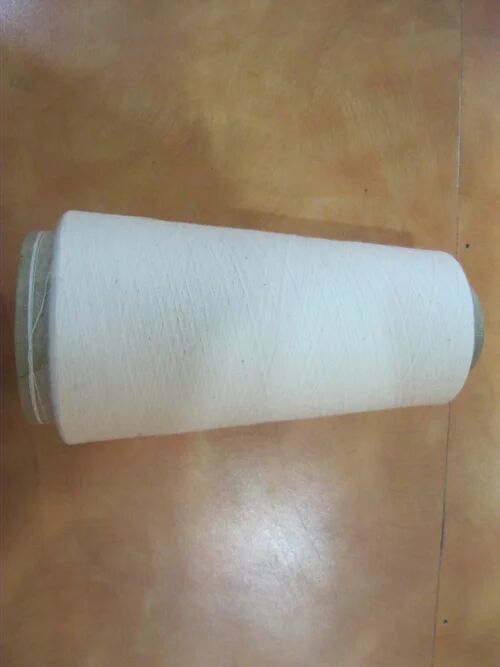 White Cotton Combed Weaving Yarn, Pattern : Dyed, Plain