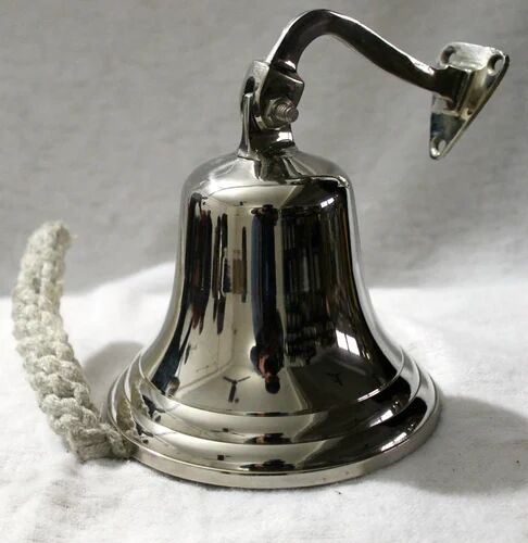 Brass Nickel Finish Ship Bell