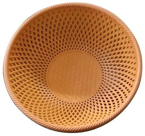Circular Plastic Vegetable Basket, Color : Orange