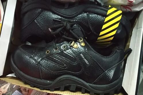 Leather safety shoes, Outsole Material : PVC