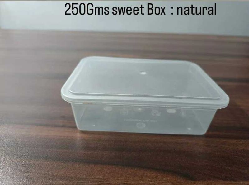 250 Gm Transparent Plastic Sweet Box
