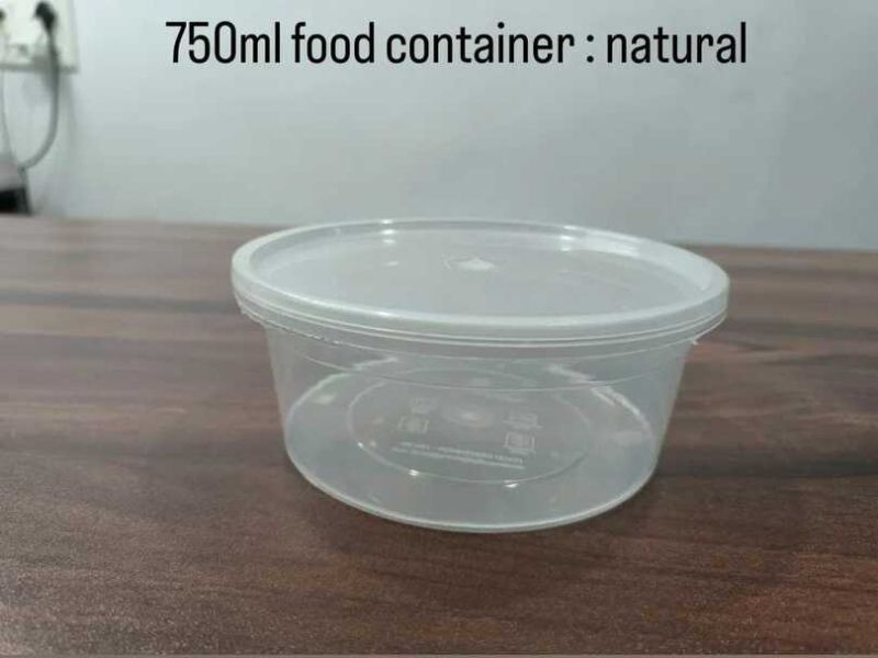 750 ml Transparent Disposable Plastic Food Container