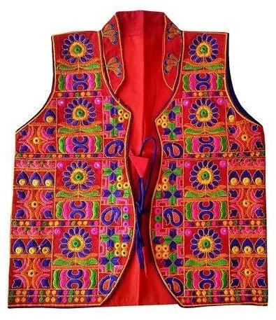 Ladies Kutch Embroidery Jacket, Size : Medium