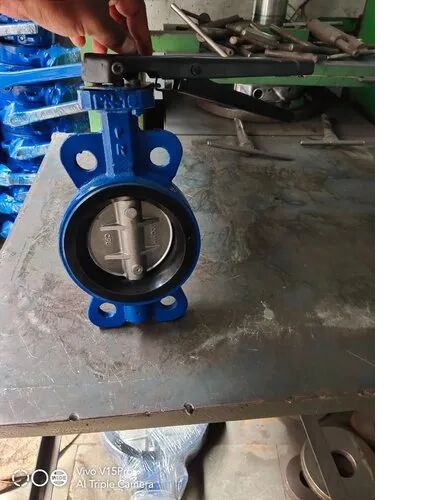 10 KGS Stainless Steel Cast Iron Butterfly Valve, Power : Manual