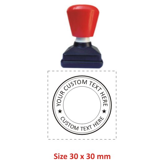 round rubber stamp