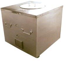 MS Square Tandoor With SS Top