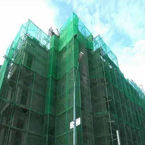 HDPE Plain Scaffold Safety Construction Net, Color : Green