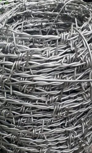 Polished Stainless Steel Barbed Wire