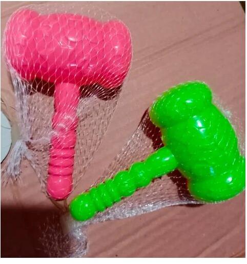 Kids Plastic Hammer, Color : Pink Green