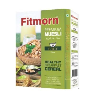 Fitmorn Diet Premium Muesli, for Breakfast Cereal, Texture : Crunchy