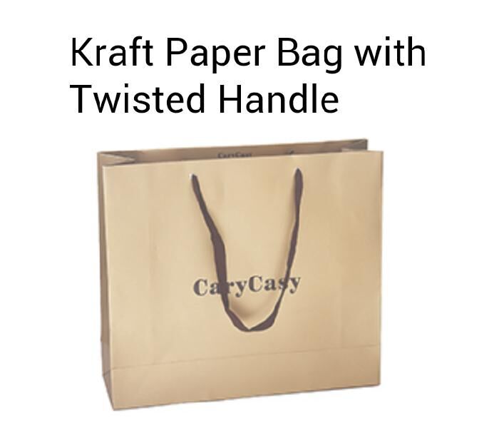Paper Bag with Twisted Handles