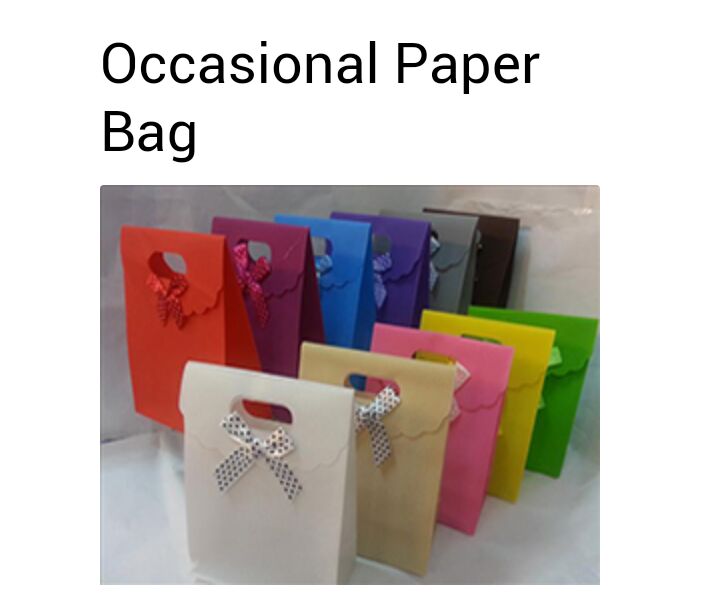 Occasional Paper Bags