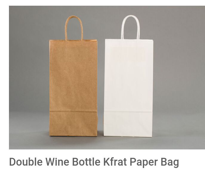 wine bottlw kraft paper bag