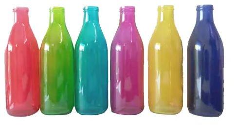 Colored Empty Glass Bottles