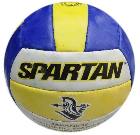 Plain Genuine Leather 350-390 g Spartan Volleyball, Color : Multi
