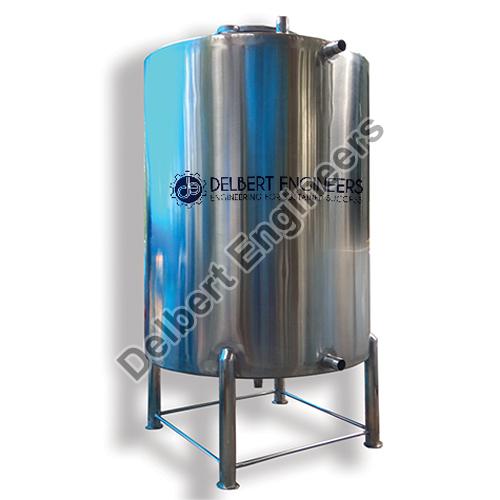 Round Vertical Stainless Steel Storage Tank For Industrial Application Certification Iso 1546