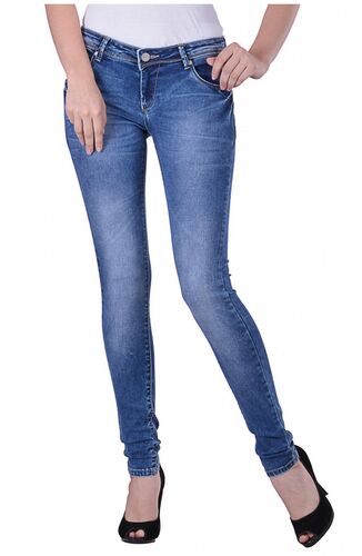 Plain Denim Womens Jeans, Size : All Sizes