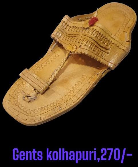 Mens Kolhapuri Slipper, for Casual Wear, Feature : Comfortable, Durable