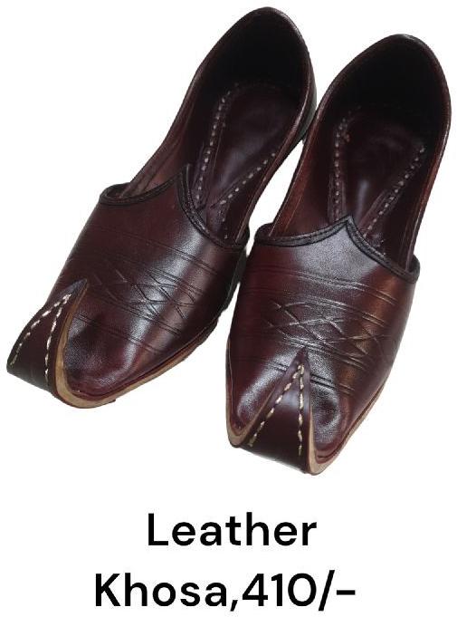 Plain Mens Leather Khussa Jutti, Occasion : Casual Wear
