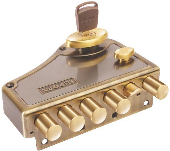 Brass HEXABOLT MAIN DOOR LOCK