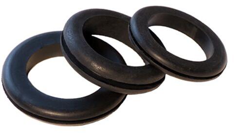 Round Polished Rubber Moulded Gaskets, Color : Dark Black