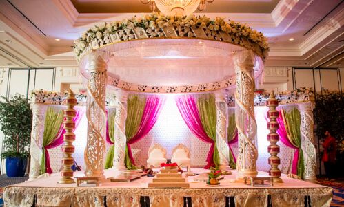 Crystal Jali Wedding Mandap