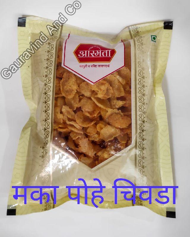 Aasmta Makka Poha Chivda Namkeen, for Snacks, Grade Standard : Food Grade
