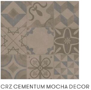 Vitrified Tile CEMENTUM MOCHA DECOR, Size : 600*600MM