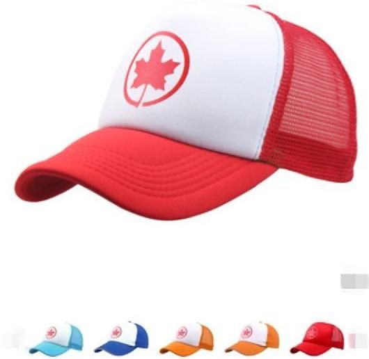 Summer Air-Canada Maple Leaf Hat Mesh Baseball Caps Hat For Men Women