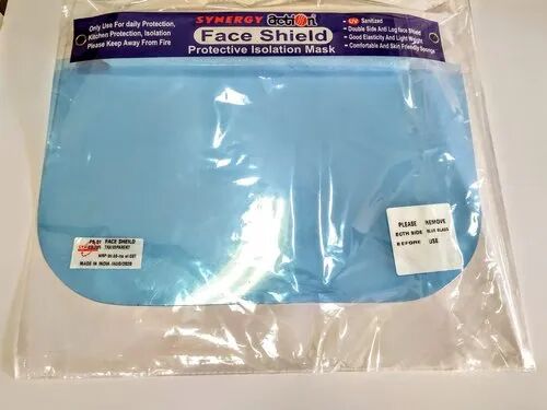 Plastic face shield, Size : 23*29cm