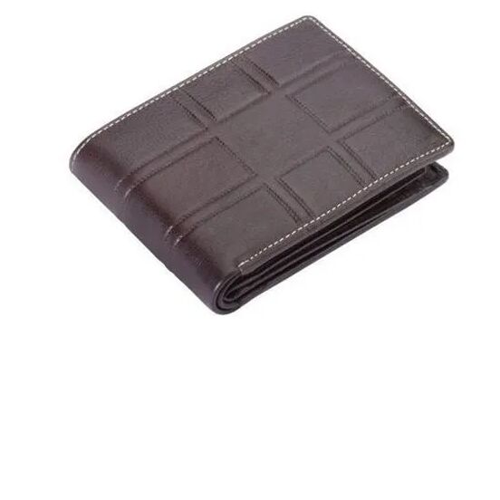 PU Leather Mens Wallet, Color : Brown