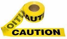 PVC Caution Tape, for Safety, Pattern : Printed