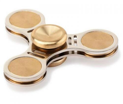 Metal Fidget Spinner, Color : Golden