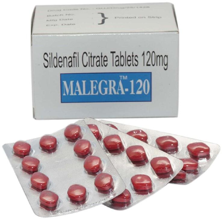 Malegra 120mg Tablets, for Erectile Dysfunction