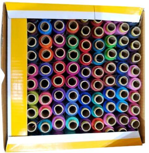 Dyed polyester sewing thread, Packaging Type : Reel