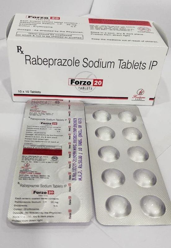 Rabeprazole 20mg Tablets, Packaging Type : Box