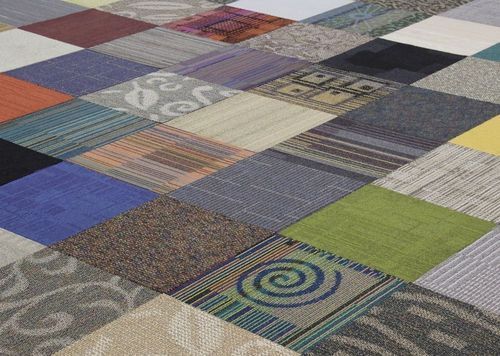 Block Porcelain Carpet Tiles, Color : Customized