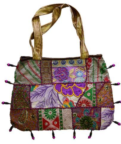 Cotton Canvas Embroidery Patchwork Rajasthani Bags