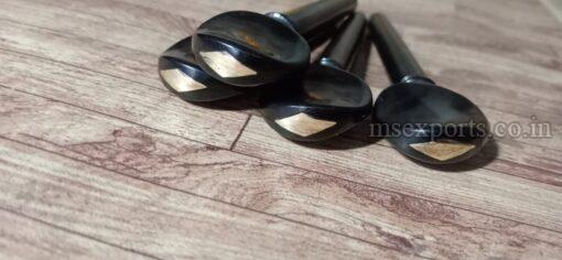 Black Ebony Pegs with Brass Eye, Feature : Fine Finished, Optimum Quality