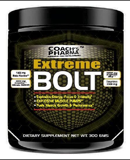 Coachs Pharma Extreme Bolt Dietary Supplement, Form : Powder