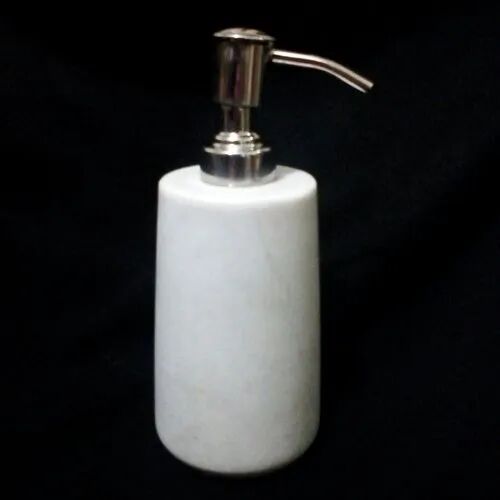 Marble Soap Dispenser, for HOTEL / BATHROOM, Color : WHITE