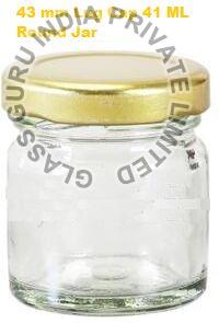 41ml Lug Glass Jar, Shape : Round