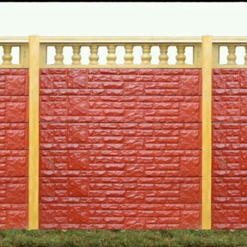 Vrundavan Panel Build RCC Red Compound Wall