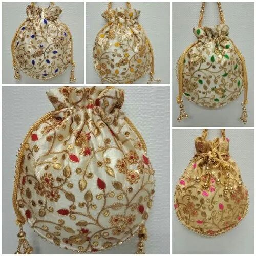 Designer Embroidered Potli Bag, Capacity : 1kg