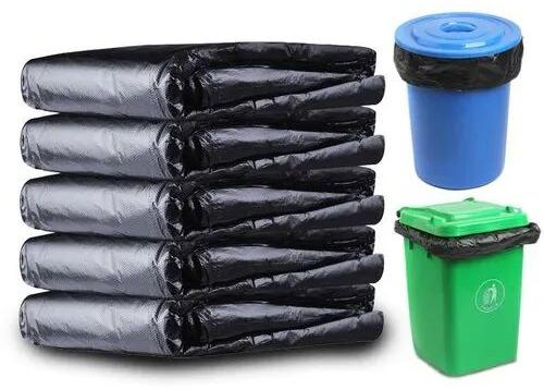 Plastic Disposable Garbage Bag, Color : Black