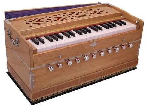 Indian Wooden Harmonium, Color : Brown